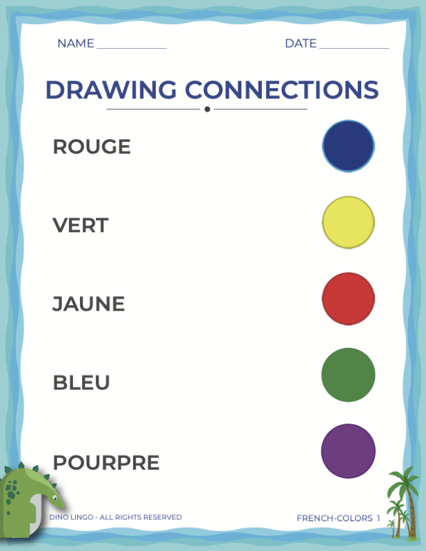 French Colors - Drawing Connections