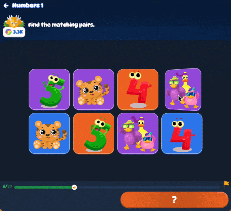 Dinolingo language lessons for kids on a computer